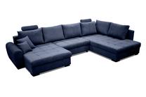Kampinė sofa - lova Polak Meble Apis, tamsiai mėlyna sp., 355 x 210 cm x 100 cm