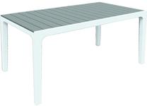 Lauko stalas Keter Harmony, balta sp./pilka sp., 160 cm x 90 cm x 74 cm