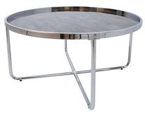 Žurnalinis staliukas Home4you Astor, pilkas, 80 cm x 80 cm x 40 cm