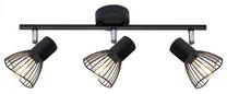 Šviestuvas lubų Candellux Fly 93-61911, E14, 3 x 40 W, juoda sp. / juoda sp., 8 x 8 cm