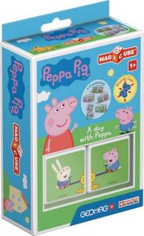 Магнитная игрушка Trefl Magicube Peppa Pig A Day With Peppa, многоцветный, 2 шт.
