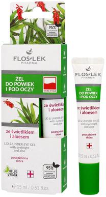 Acu gēls Floslek Eyebright and Aloe, 15 ml