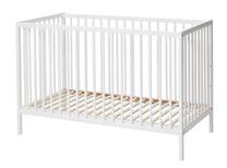 Lastevoodi BabyDan Comfort, valge v., 60 x 120 cm, ilma voodipesukastita, ilma madratsita