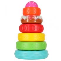 Обучающая игрушка, пирамида форм Montessori, 14.5 см, многоцветный, 7 шт.