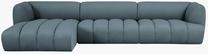 Modulinė sofa Micadoni Harry, mėlyna sp., kairinė, 348 x 160 cm x 72 cm