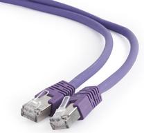 Laidas Gembird S/FTP Patch CAT 6a RJ-45 8P8C, RJ-45 8P8C, 0.25 m, violetinė sp.