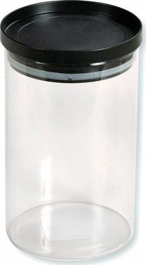 Lielapjoma produktu konteiners Kesper, 0.8 l, caurspīdīga krās./melna krās.