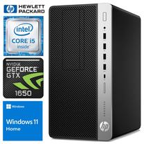 Stacionarus kompiuteris HP, atnaujintas Intel Core i5-8500, 2512 GB, DDR4 16 GB, SSD+HDD 512 GB 2 TB, Nvidia GeForce GTX 1650 4 GB GDDR5, Windows 11 Home ProDesk 600 G4 MT