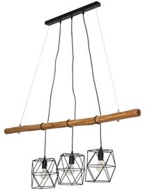 Valgusti rippuv Leuchten Direkt Edgar 3x60W E27 Wood/Black, E27, 3