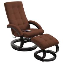 Krėslas VLX Massage Recliner 248474, ruda sp., 87 cm x 66.5 cm x 102 cm