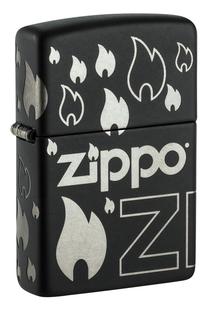 Зажигалка Zippo Sleek Black Matte 48908, черный цв.