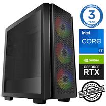 Stacionārs dators Intop RM71919NS Intel Core i7-12700F, DDR4 32 GB, SSD+HDD 1 TB 4 TB, Nvidia GeForce RTX3050 6 GB GDDR6