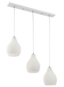 Valgusti rippuv Wuzen G-042S-3P, E14, 3 x 40 W, valge v. / valge v.