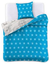 Patalynės užvalkalų komplektas DecoKing Diamond Sapphire Sky, mėlynas/pilkas, 135 x 200 cm