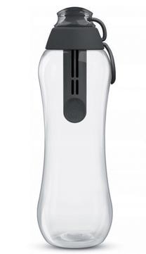 Ūdens pudele Dafi Filter POZ03120, caurspīdīga krās./melna krās., plastmasa, 0.3 l