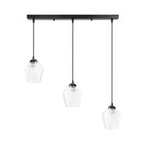 Светильник потолочный Candellux Lighting Krista 33-58317, E27, 3 x 40 Вт, прозрачный цв. / черный цв.