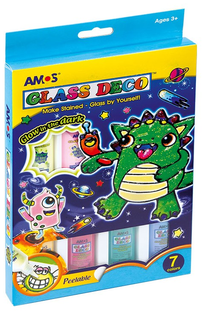 Stiklo dažai Amos Monster 233-682, įvairių spalvų