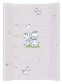 Pārtinamā virsma Ceba Baby Comfort Zebra, 70 cm x 50 cm, pelēka krās.