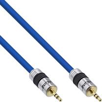Провод InLine 99950P 3.5 mm Male, 3.5 mm Male, 10 м, синий цв.