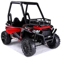 Vaikiškas elektrinis keturratis Ride On Buggy, juoda sp./raudona sp.