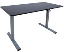 Datorgalds regulējams augstums Home4you Ergo Optimal K187012, 120 cm x 60 cm, 71 - 116 cm, melna krās./pelēka krās.