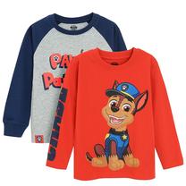 Krekls ar garām piedurknēm, klasisks, bērniem Cool Club Paw Patrol LCB2711994-00, sarkana krās./pelēka krās., 98 cm, 2 gab.