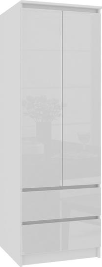 Spinta Akord Furniture Factory Star K60, balta sp., 60 cm x 51.5 cm x 180 cm