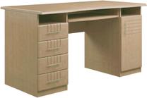 Kirjutuslaud koos kapiga MN 140, 140 cm x 76 cm, 70 cm, tamm v.
