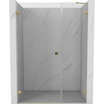 Dušo durys Mexen Lunar-B Left, 145 cm x 200 cm, aukso sp./grūdintas