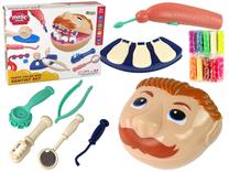 Plastilīna komplekts, zobārsta komplekts Lean Toys Happpy Color Mud, daudzkrāsaina