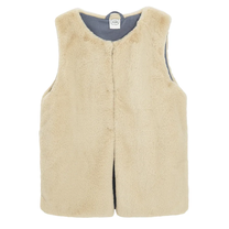 Veste, klasisks, meitenēm Cool Club Fur CCG2721740, bēša krās., 140 cm