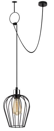 Valgusti rippuv Opviq Tel 6681 892OPV1713, E27, 1 x 40 W, must v. / must v.
