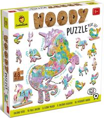 Деревянный пазл Ludattica The Magic Unicorn, 25 см x 35 см, 48 шт.