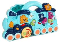 Учебный поезд Lean Toys Locomotive LT8497, 23 см, желтый цв.
