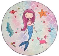 Paklājs Conceptum Hypnose Mermaid 876CHL1194, daudzkrāsaina, 140 cm x 140 cm