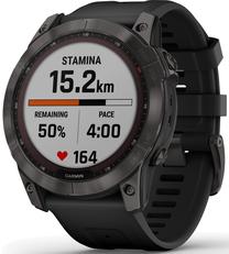 Viedais pulkstenis Garmin fēnix® 7X Sapphire Solar, melns krās.