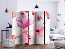 Širma Artgeist Pink Flowers Ii, įvairių spalvų, 225 cm x 172 cm