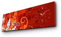Laikrodis - paveikslas Wallity Canvas 3090CS-5, raudona sp., 90 cm x 30 cm