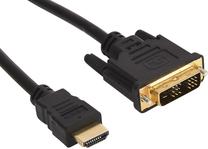 Vads Sandberg DVI to HDMI HDMI 19 pin male, DVI-D male, 2 m, melna krās.