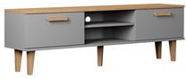 ТВ стол Kocot Kids Denver, серый цв./бежевый цв., 160 см x 35 см x 47.2 см