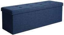 Pufas Songmics Ottoman, mėlynas, 110 cm x 38 cm x 38 cm