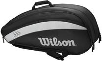 Tenisa soma Wilson Roger Federer Team 6 Pack Bag Black, melna krās.