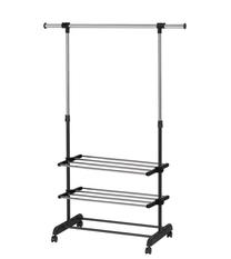 Drabužių kabykla Domoletti GC5311, 93.5 - 168 cm, sidabro sp./juoda sp.