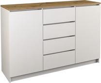 Komoda B22, balta sp., 98 cm x 40 cm x 120 cm