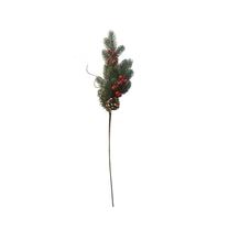Искусственный цветок Christmas Touch, красный цв./зеленый цв., 65 см