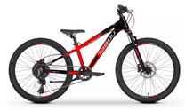 Vaikiškas dviratis, vaikų Tabou BadBoy 2.0, juoda sp./raudona sp., 11", 24"