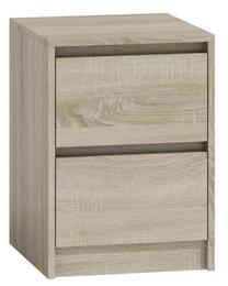 Naktinis staliukas K2 Karo, ąžuolo sp./smėlio sp., 55 cm x 43 cm x 40 cm