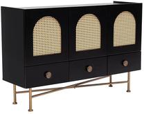 Консольный стол Kalune Design Cliff 63, коричневый цв./черный цв., 123 см x 38 см x 63 см