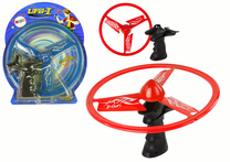 Летающий диск Lean Toys Ufo, 26 см x 26 см, красный цв.