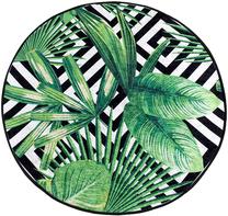 Vonios grindų kilimėlis Foutastic Tropic 359CHL1457, įvairių spalvų, 100 cm x 100 cm, Ø 100 cm
